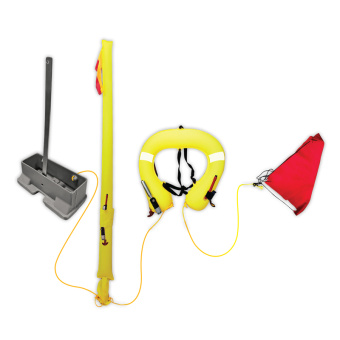 Lalizas 73669 - Lifelink MOB Danbuoy & Horseshoe, Grey