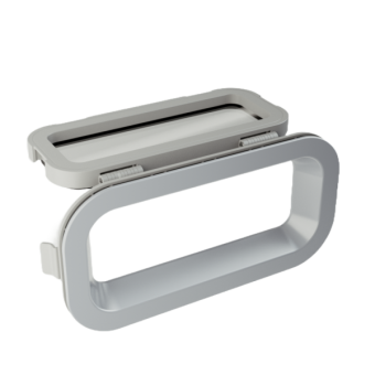 TOPwindows Porthole - R55, 375 x 175, Opening, Alu-look, Single Glass