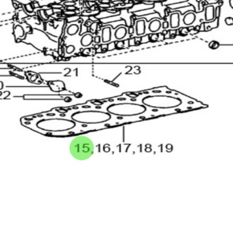 Nanni Diesel 970313933 - Cylinder Head Gasket