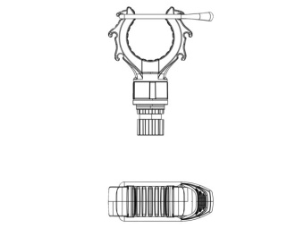 Borika Rh100 - Universal Holder With Elastic Closure Ø15 To 50mm