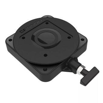 Cannon 2207003 Low-Profile Swivel Base, 360° Rotation, 16 Locking Positions, Composite & Stainless Steel