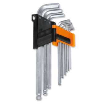 Beta 000960354 - Set Of 9 Ball Head Offset Hexagon Key Wrenches
