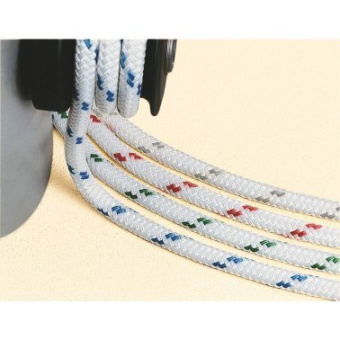 Plastimo 63823 - Braid 16 (White + Fleck) Solid Green Ø12mm, 110m