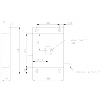 Olcese Ricci Lock For Toilet