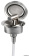Osculati Elissa Stainless Steel Boat Shower 118x97 mm with Tiger Shower Head with White Nylon Hose 2,5 meter - 15.303.60