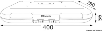 Osculati 50.236.13 - DOMETIC Cooker Hood with Activated Carbon Filter