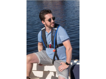 Besto 20427643 - Comfort Fit Life Jacket 180N Auto Harness Black/Blue