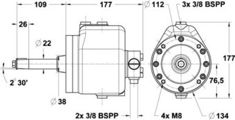 Lecomble & Schmitt Steering Pump 70CT LS531 70cc / Revolution