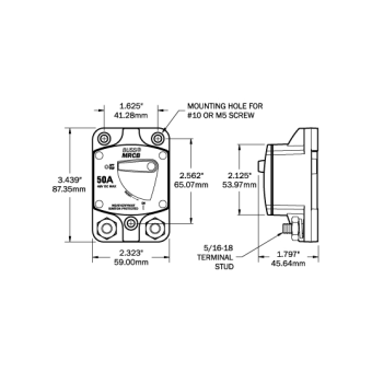 Blue Sea Circuit Breakers HD Surface Mount 70 Amp