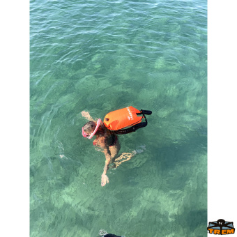 Shark Inflatable Watertight Backpack 35L 760×400 mm Orange - Trem B0770028