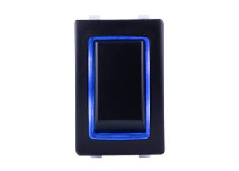 Sierra RK40620B - Waterproof (IP68) Halo Permanently Lit Switch; LED Blue, SPST, (On)-Off