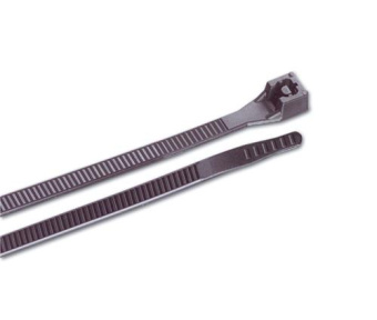 Ancor Self-Cutting UV Black Cable Ties, 50-Pack
