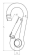 Hollex Carabiner Hook 10x100 mm With Eye Stainless Steel 316