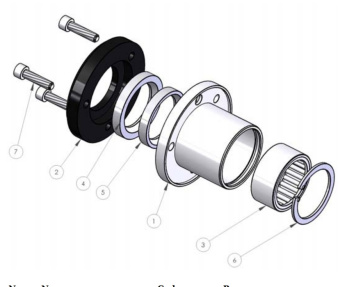 Alamarin Jet 10857 - Rear Bearing Housing for Jet-288 Water Jets