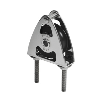 Antal 00324 - Stainless Steel 316 Mini Block Serie 34x6, Ball Bearing, 'Over The Top' Block