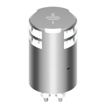 Lopolight 300-112G2ST+141ST-CD - Navigation Light 3NM 360° White, Double + 135° Suez Stop Light, Silver