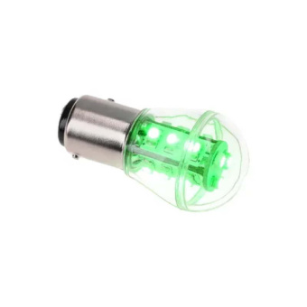 NauticLED BAY15D-B75-GN - BAY15D 10-35VDC 1.2/10W Green Bulb