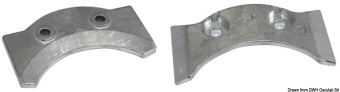 Osculati 43.254.60 - Onboard/Outboard Plate (Zinc)