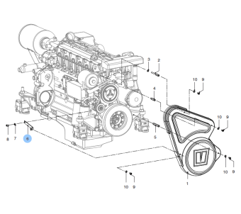 Vetus 08-01002 - Support DT(A)44/66