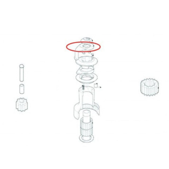 Lewmar 48000488 - 58ST Chrome Feeder Arm For Ocean Winch
