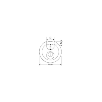 Master Lock Stainless Steel Round Padlock 70x14mm
