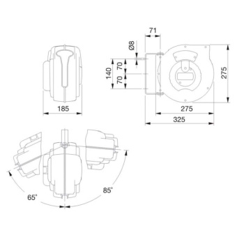 Wall Reel Mavel+ 8mm Hose 9m