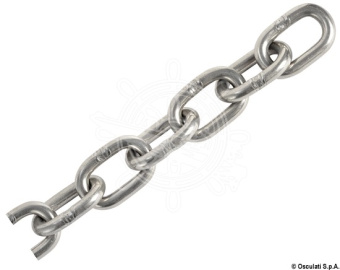 Osculati 01.374.04-050 - Stainless Steel Genoese chain 4 mm x 50 m