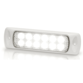 Hella Sea Hawk LED 9-32V Recessed - Spreadlight, White Light, White Housing