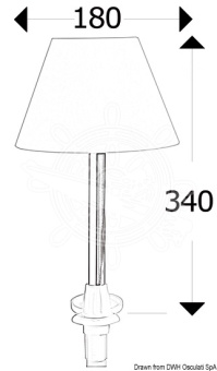 Osculati 13.440.03 - Retractable Pull-Out Table Lamp For Cockpit 12V