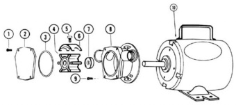 Jabsco 90061-0001 - Service Kit for 6360-1001 Pump