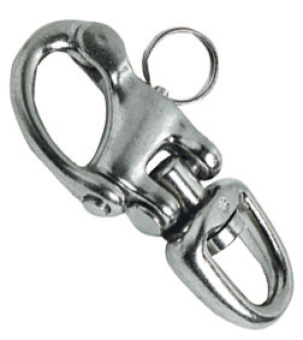 Osculati AISI 316 Stainless Steel Double-Joint Swivel Eye Snap Shackles for Spinnakers and Halyards