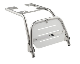 Zwaardvis 64302W Footrest, White, Short Model, Height 240 mm