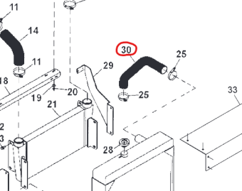 Northern Lights R517214 - Hose, Radiator Inlet