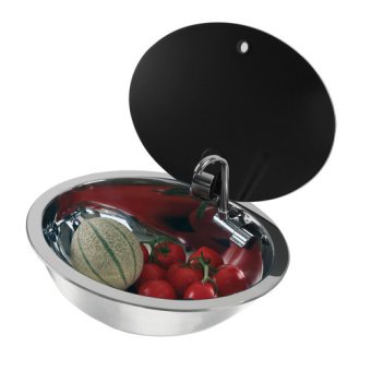 Bukh PRO Z0834046 - ELLIPTIC SINK W/TEMPERED GLASS LID Cover