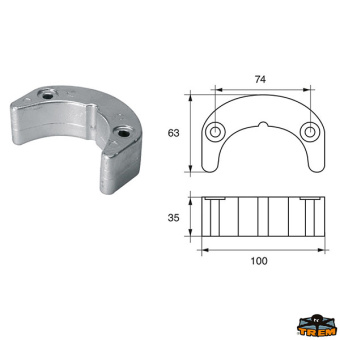 Trem L8147303 - Anodes For Bombardier Engines (Johnson-Evinrude-OMC)