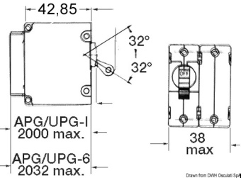 Osculati 14.734.25 - Airpax Hydraulic Magnetic Circuit Breaker 25A 80V