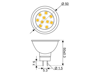 Talamex LED 10 10-30V GU5,3