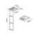 Lalizas 99503 - Platform Ladder, Telescopic, 3 Steps, Stainless Steel 316, 220x880mm