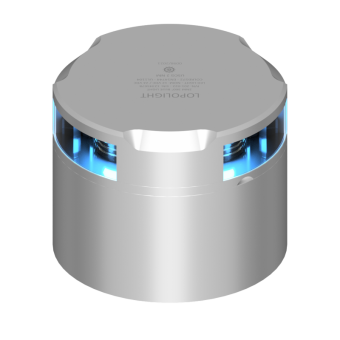 Lopolight 201-022S-CD - Navigation Light 4NM 360° Blue/Strobe, Silver W/Conn & Alu-Base CD