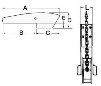 Osculati 01.337.00 - Hinged Bow Roller with Fairlead up to 20 kg