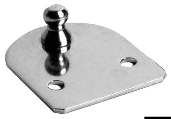 Osculati 38.013.40 - Flat Fastening Plate Ø 10mm-Ball