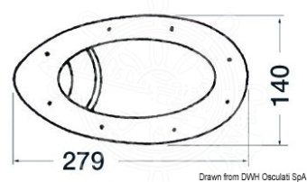 Osculati 13.258.24 - Pair Of Fairing Lights Built-In Model 24 V