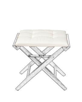 ARC Marine Deluxe Cushion For Director's Stool Cream