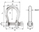 Wichard HR Bow Shackle - Dia 8 mm