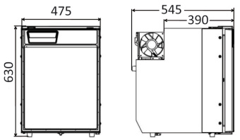 Osculati 50.960.02 - Fridge 85L