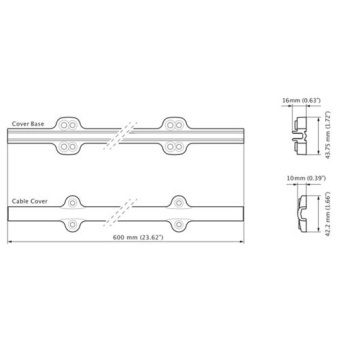 Zipwake Cable Cover Extension E Set - 1 Cable Cover