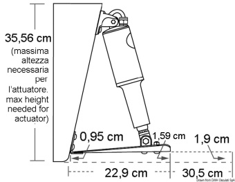 Osculati 51.250.03 - Lenco Standard Trim Tab Kit 229 x 610 mm