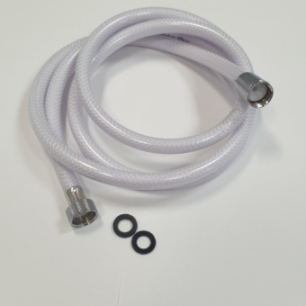 Barka 03.71.21214 - White Plastic Shower Hose 1/2"F X 1/2" 3 m