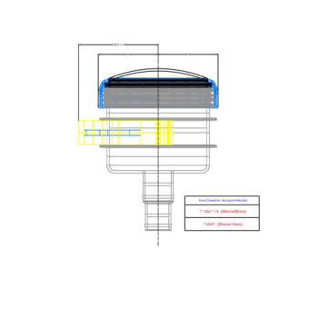 Allpa Plastic Cooling Water Strainer Ø19-25mm, With Mounting Frame & Transparent Cover 150L/Min
