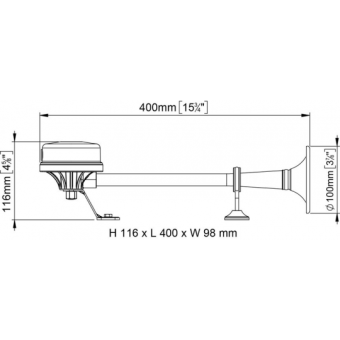 Marco Electromagnetic Horn 12V